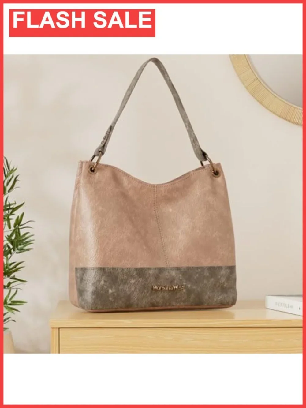 Montana West Vegan Leather Hobo Shoulder Bag Large Slouchy Tote Purse